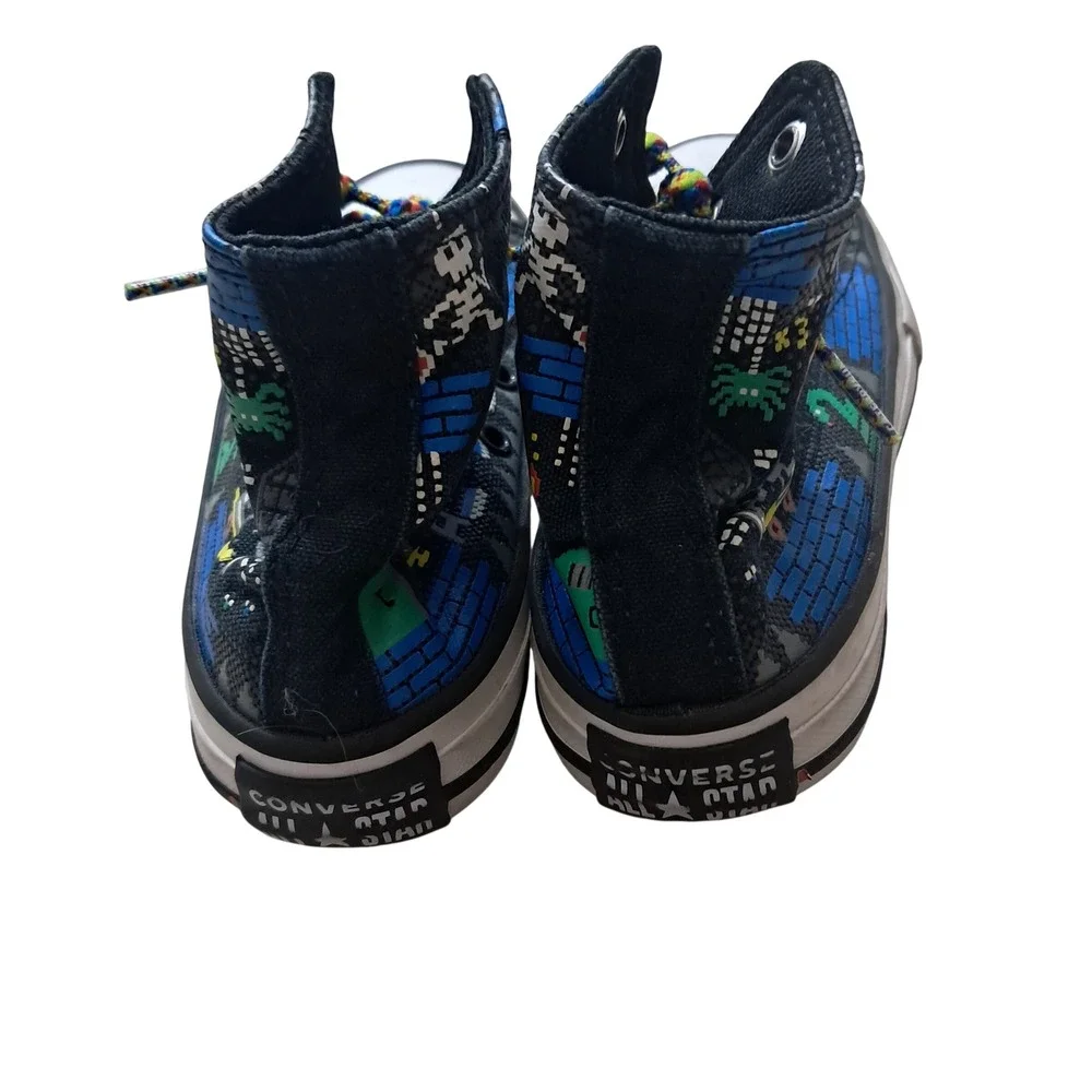 Converse Gamer High Top Sneakers Kids Boys 13 Black Chuck Taylor Retro Gaming